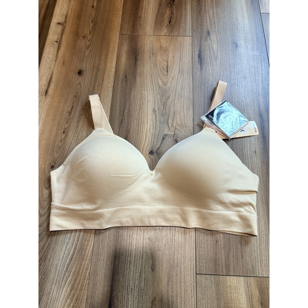 Truekind Wireless‎ Shaping T-shirt Padded Bra XL Beige Supportive Comfort NWT